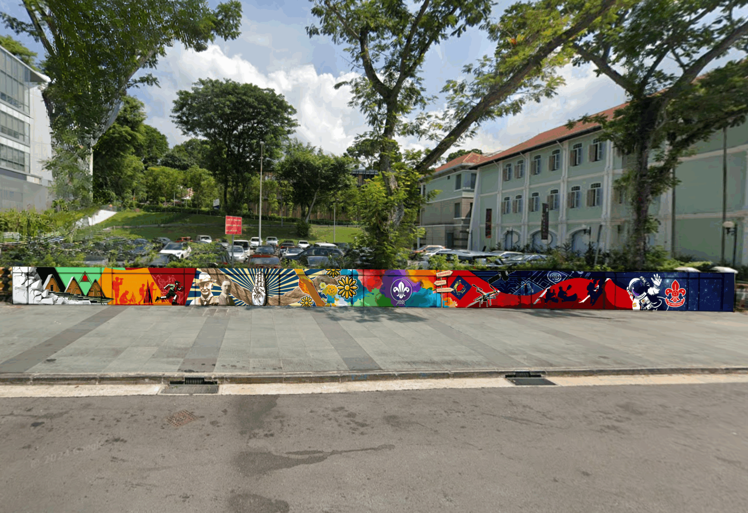 Scout Heritage Wall Simulation